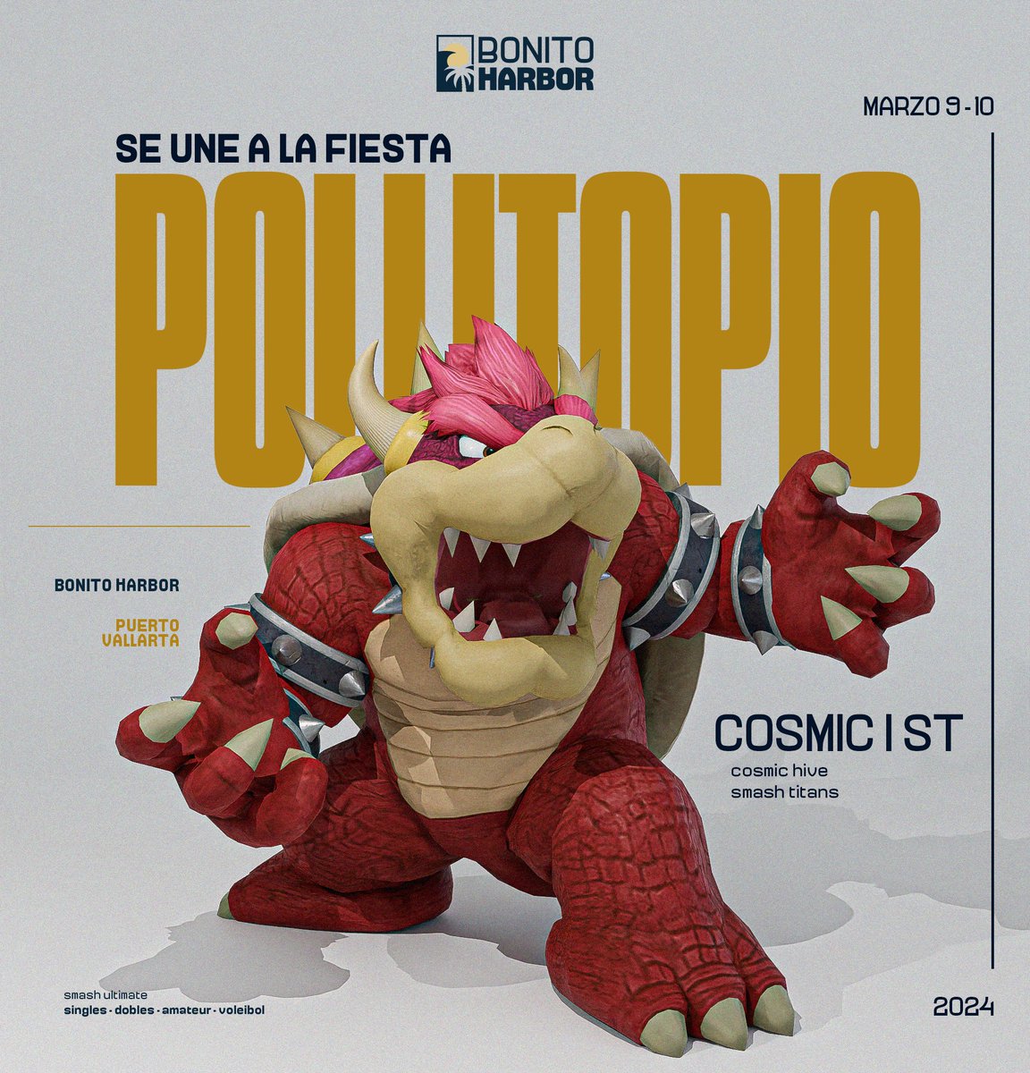 ¡UN GRANDEEEE!🌴
¡El mejor Bowser de México nos viene a invadir nuestra costa!🔥

¿Ya se inscribieron?👀

Link de registro en el hilo⬇️⬇️⬇️