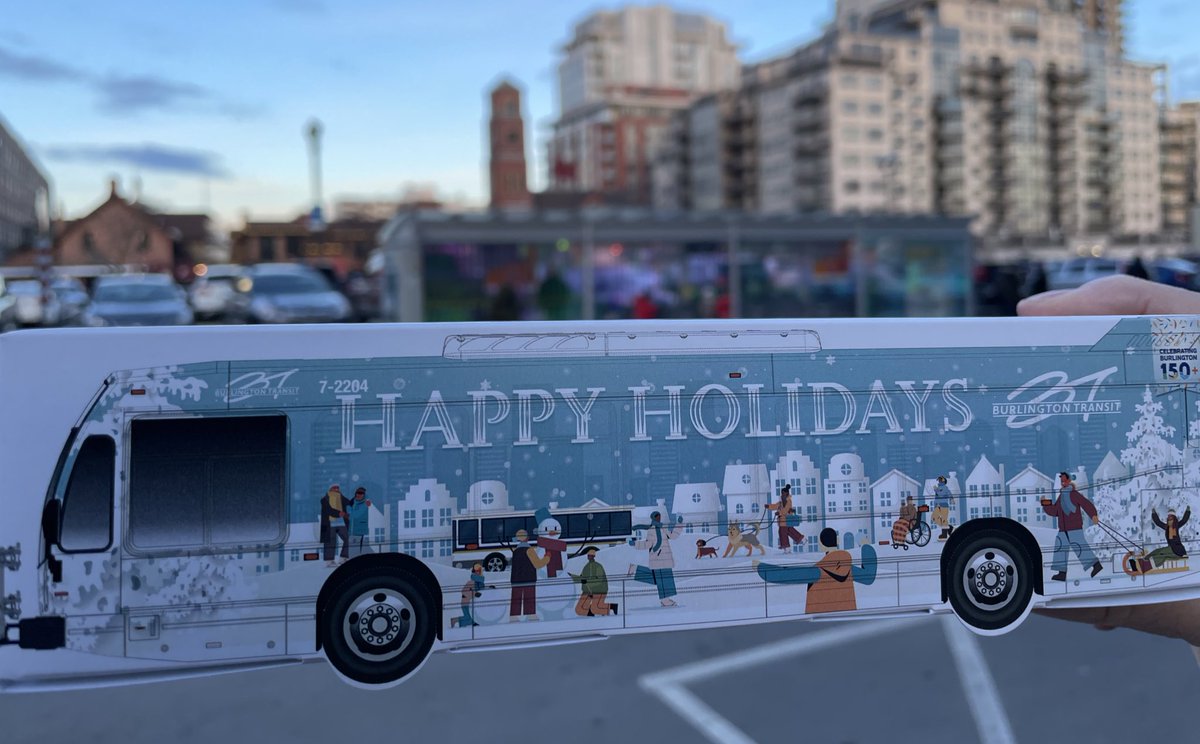 BurlONTransit's tweet image. Love our holiday bus? We do too! 

Stop by the Downtown Transit Terminal, 430 John St, and pick up your 2023 holiday bus, while supplies last. 

#BurlON