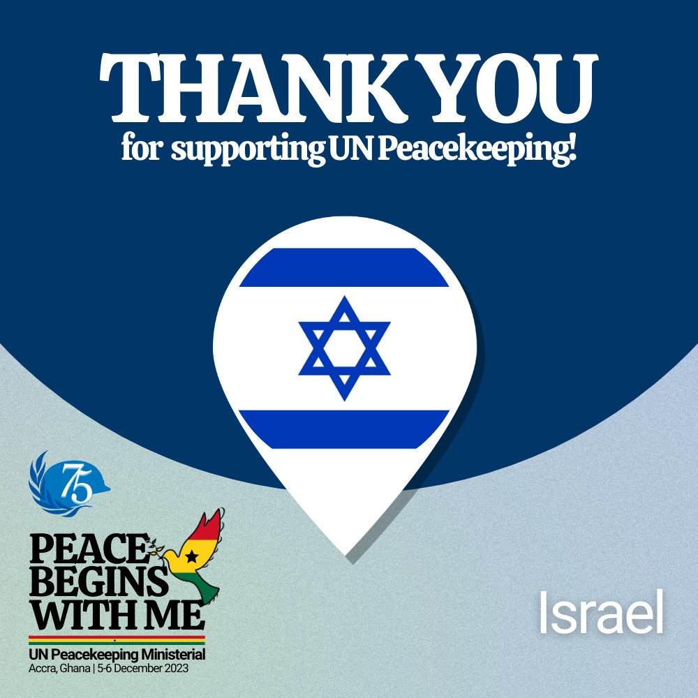 Israel pledged support for the UN telemedicine project & mental health strategy for uniformed peacekeepers as well as training for field medical assistants. #PKMinisterial #A4P