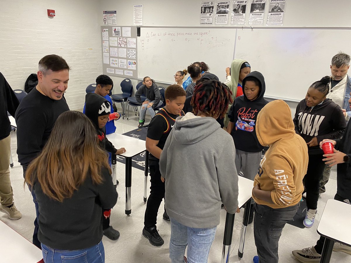 LosonROC's tweet photo. RESTORATIVE: Shout out to @rocrestorative for leading team building activities for @RCSDMonroe 7th graders!  Lots of fun activities and conversations.  @RCSDNYS #growthmindset https://t.co/K7eqGaJiVb