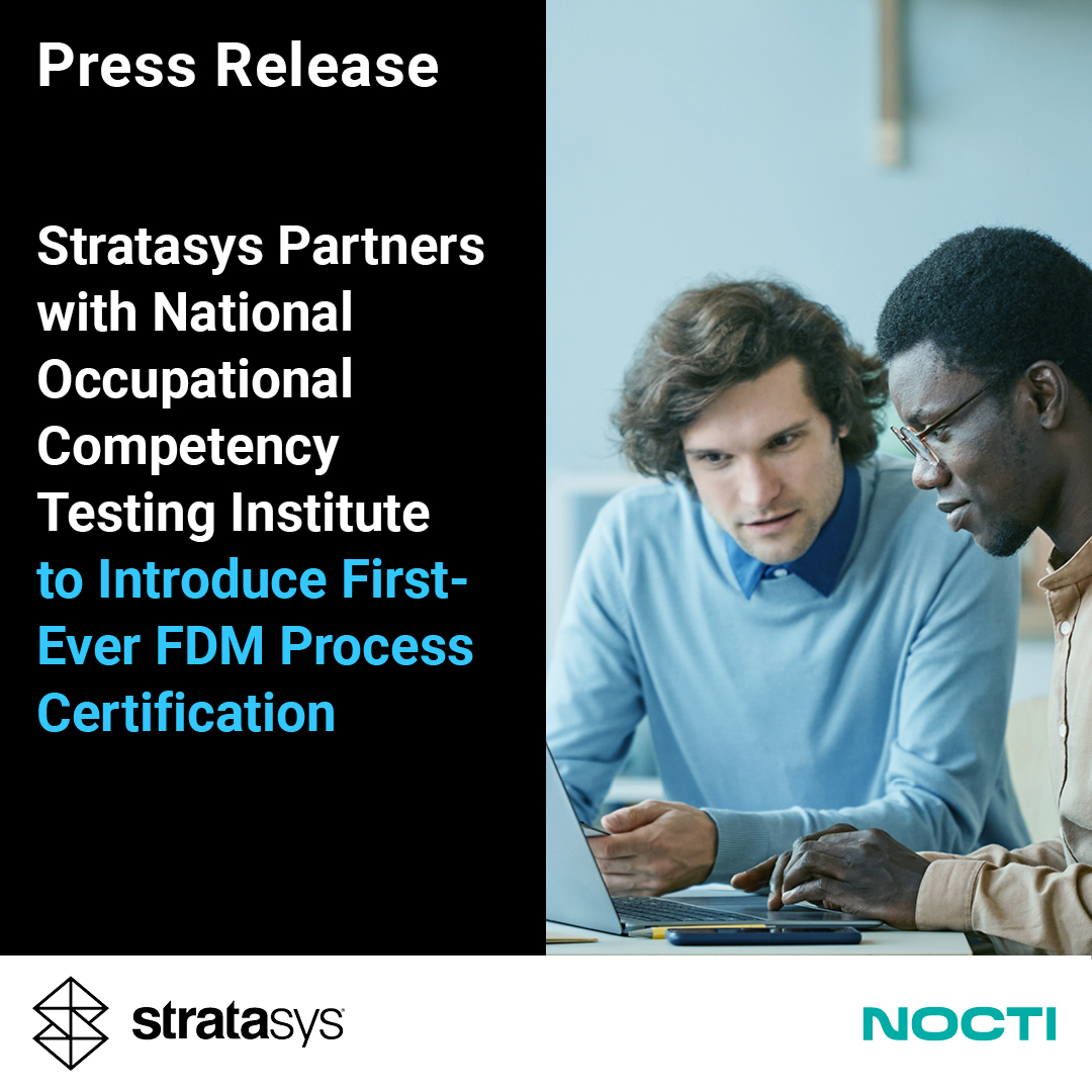 'Our partnership with Stratasys means we are working hand-in-hand with an industry leader to validate skills and empower both workers and employers in the world of additive manufacturing', Kathleen McNally, CEO @NOCTI1
okt.to/hfd3DU
#addstratasys #MakeAdditiveWorkForYou
