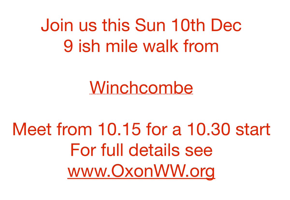 Oxon Weekend Walkers tweet media