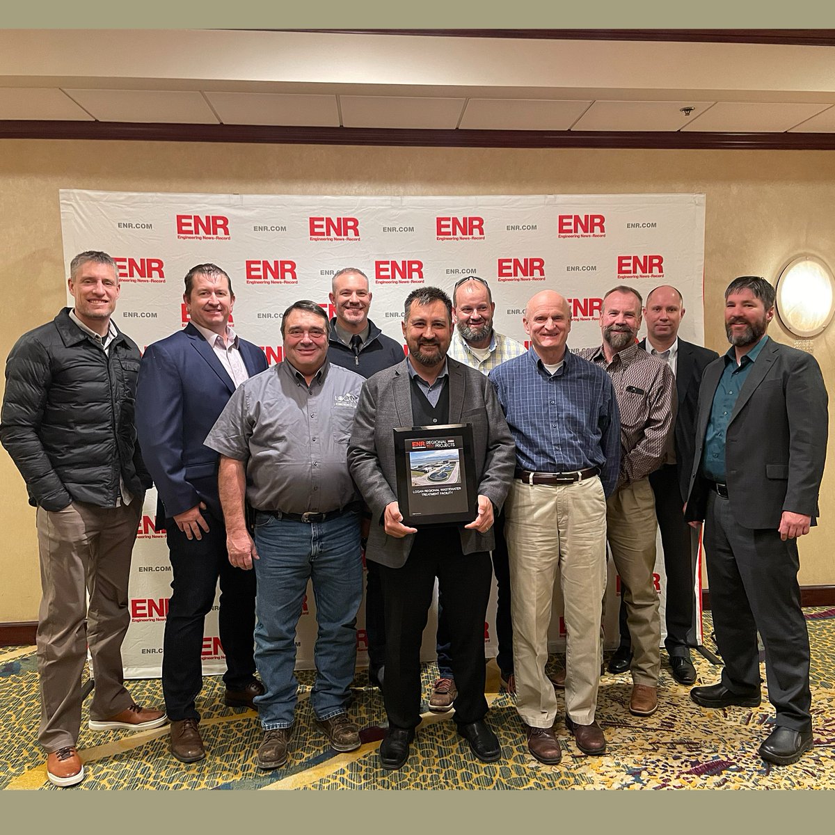 WeAreCVE's tweet photo. Cache Valley Electric was proud to be part of the construction team for the new Logan Regional Wastewater Treatment Facility—ENR Mountain State's 2023 Water/Environment Award of Merit winner. #ENR #ENRMountainStates https://t.co/pcDNldy7gA