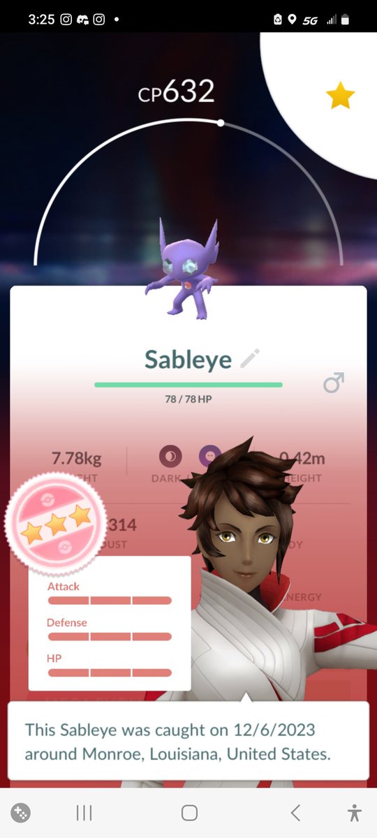 ScorpioKing1183's tweet image. Okay.

*Definitely* was not expecting this. #Sableye #hundo #PokemonGO #PokemonGOApp