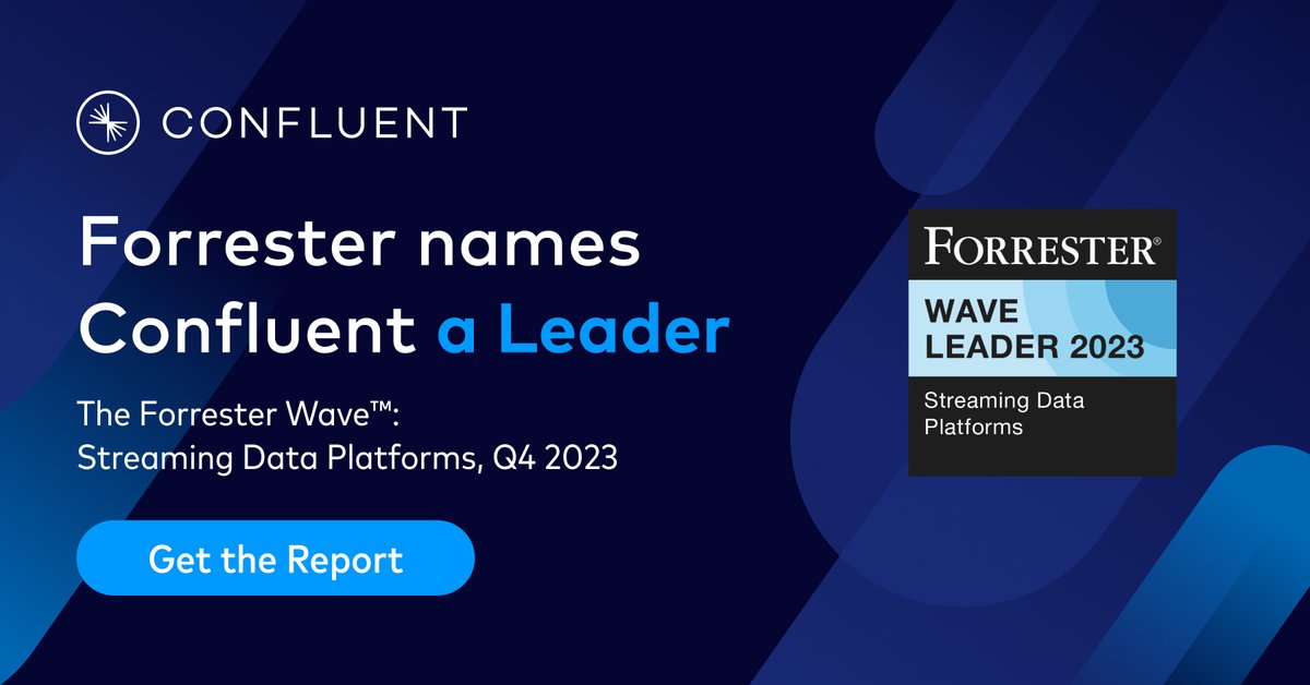 confluentinc's tweet photo. 🎉 We’re honored to be recognized as a Leader in The @Forrester Wave™: Streaming Data Platforms, Q4 2023, earning the highest score in the Strategy category and the highest score possible in the Vision criterion. 

Check out the full report here → https://t.co/kqQrk1Vh7L https://t.co/qMB832ymTQ
