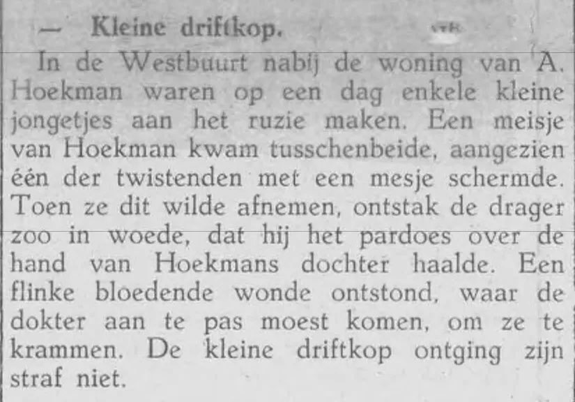 Vroeger was alles beter? Dacht het niet. 
Behalve dan dat de kleine driftkop toen zijn straf niet ontliep. Zal later wel een prima ouderling zijn geworden 😉