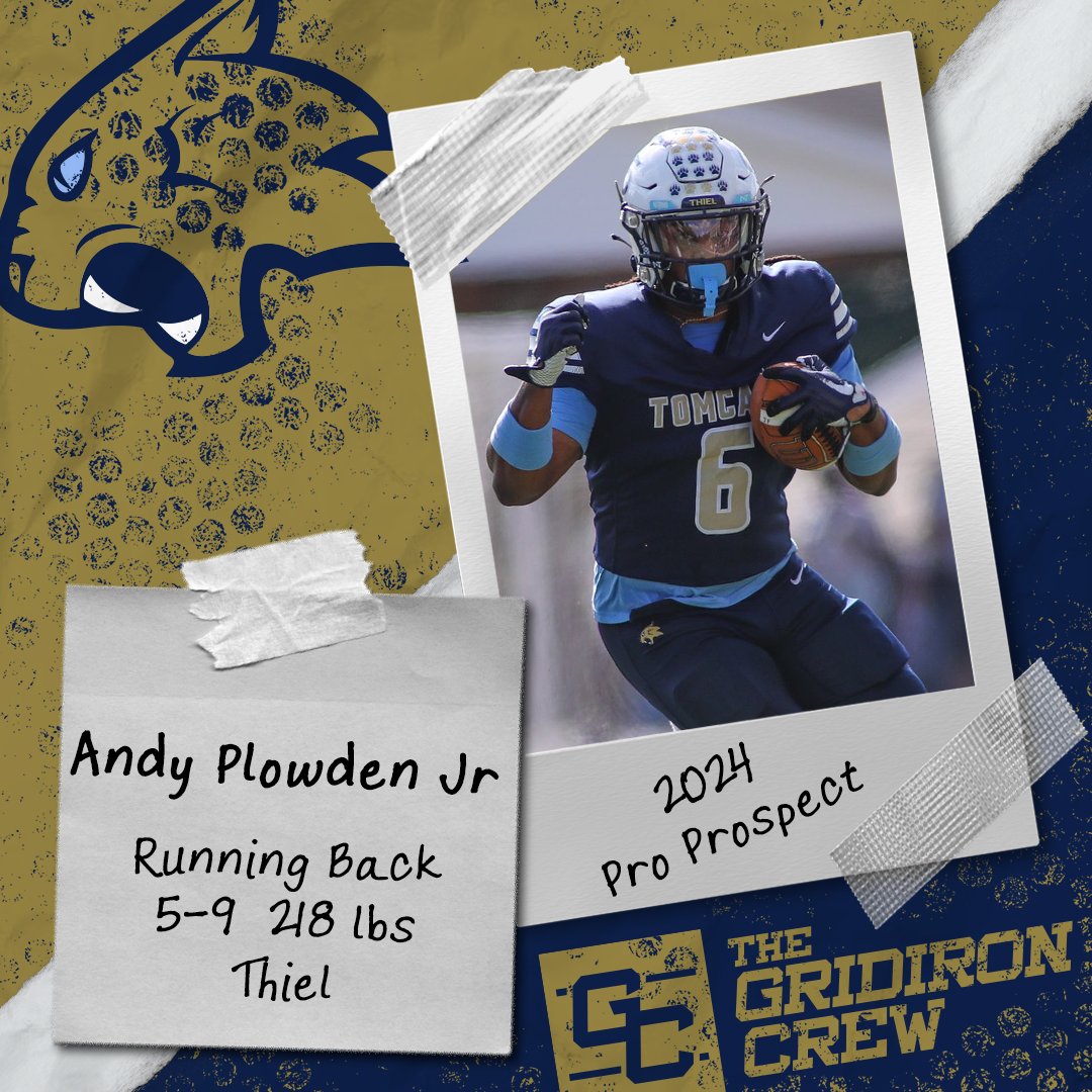 The Gridiron Crew 🏈 (@gridiron_crew) on Twitter photo ⚠️ Attention Pro Scouts, Coaches, and GMs ⚠️
You need to look at 2024 Pro Prospect, Andy Plowden Jr <a href="/D1_Savage6/">Andy Plowden Jr 6️⃣</a>, a RB from @Thiel_Football
👀 See our Interview: thegridironcrew.com/andy-plowden-j…
#2024ProProspect #DraftTwitter #NFLDraft #NFL #CFLDraft #CFL #ProFootball 🏈 ⚠️ Attention Pro Scouts, Coaches, and GMs ⚠️
You need to look at 2024 Pro Prospect, Andy Plowden Jr <a href="/D1_Savage6/">Andy Plowden Jr 6️⃣</a>, a RB from @Thiel_Football
👀 See our Interview: thegridironcrew.com/andy-plowden-j…
#2024ProProspect #DraftTwitter #NFLDraft #NFL #CFLDraft #CFL #ProFootball 🏈