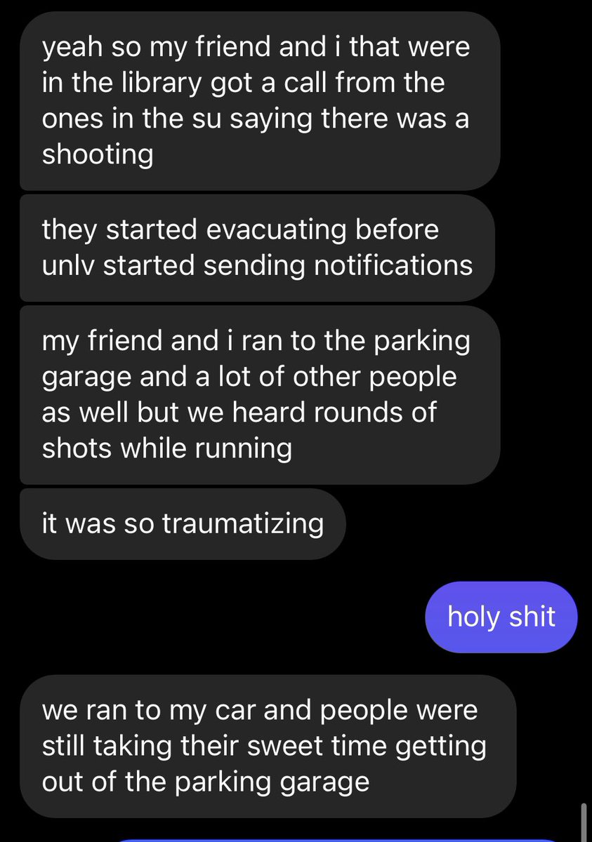 if this doesn’t absolutely break your heart about the UNLV shooting situation and how people just go about their day and how drastically life changes in an instant i dont fucking know what will change this country.