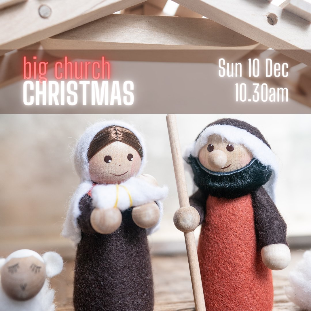 Come and join the celebration! This Sunday morning, our Big Church Christmas brings together people of all ages to celebrate the coming of Jesus. We'd love you to come and be a part of it!