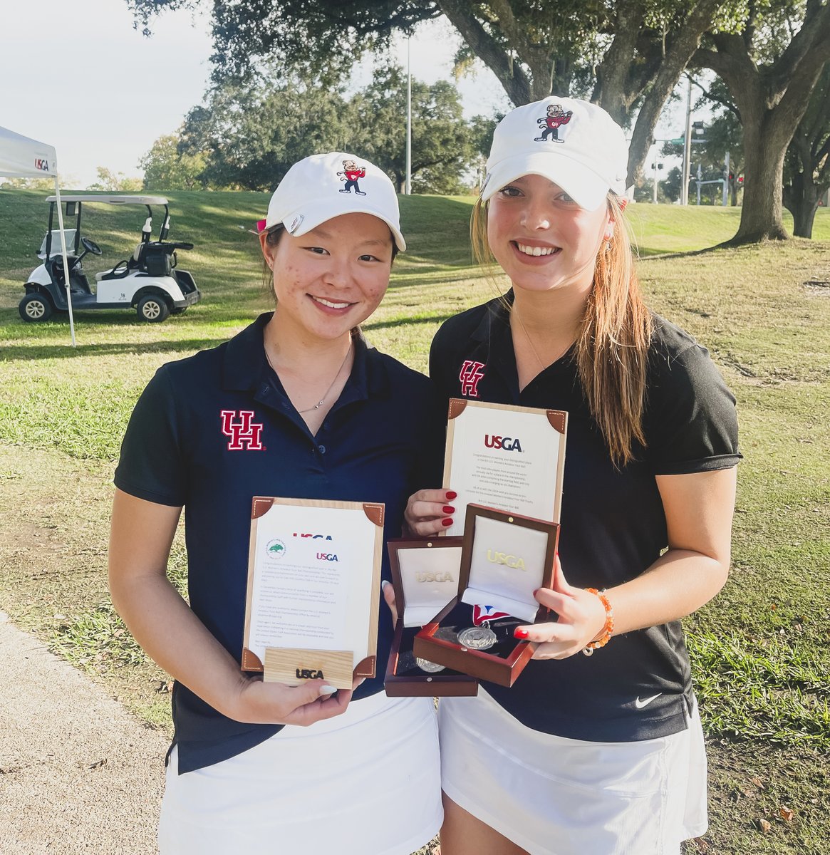 CONGRATS to Maelynn Kim &amp; <a href="/ellengbyates/">ellen</a> on qualifying for US Women's Amateur 4-Ball Championship

#GoCoogs 

📊 – golfgenius.com/pages/4362749
