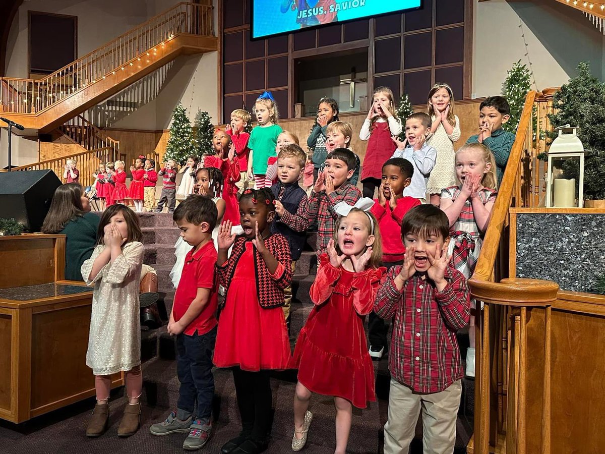 Today our preschoolers ushered in the Christmas season with a wonderful telling of the true story of Christmas!