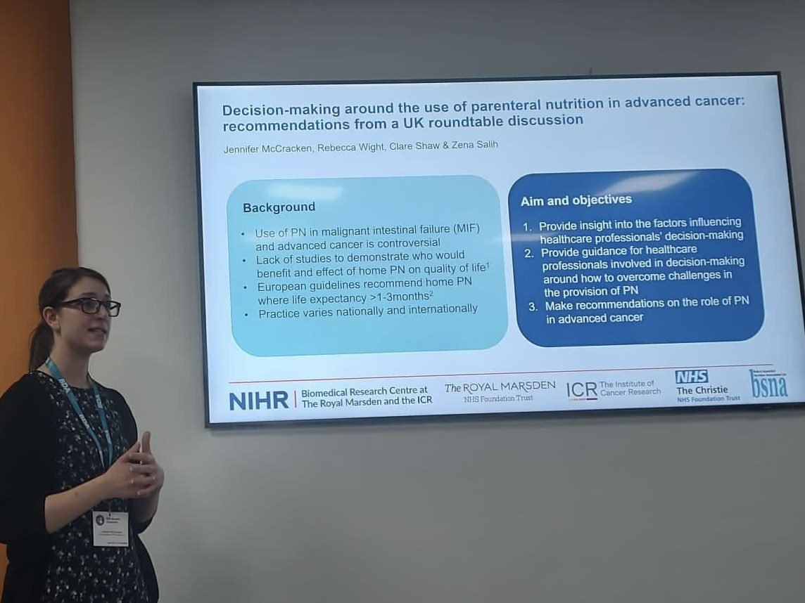 A great opportunity to present our analysis of a round table discussion of decision-making around PN in advanced cancer at the #BDAResearch symposium in Birmingham this afternoon. Full paper available here: britishjournalofcancerresearch.com/decision-makin…