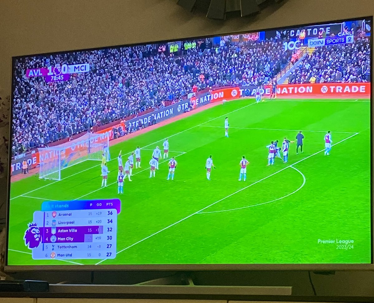 Gerçek bir futbol şöleni şu maç. Villa şov var