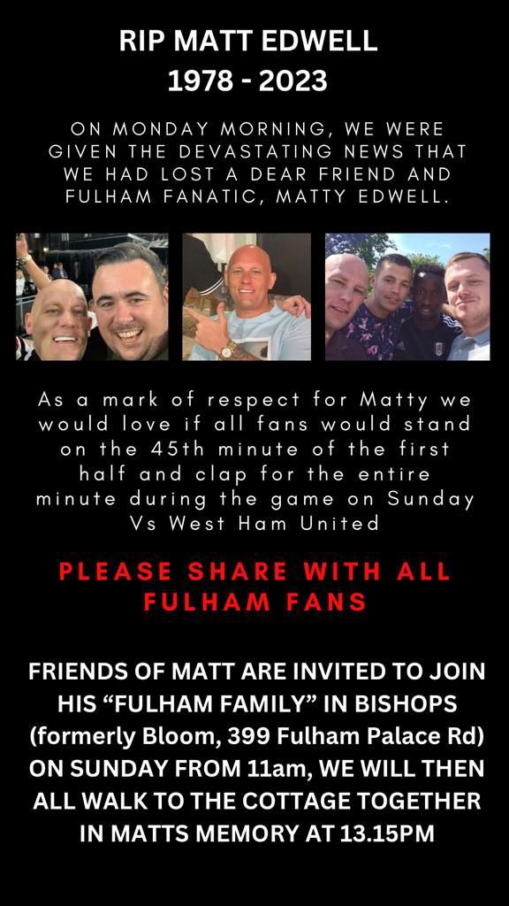 Foxysw6's tweet image. We lost another …. A true man… legend and a brother. From many good away days to being their for u when u needed him the most …. We lost a good one ….. REST IN HEAVENLY PEACE ! 

Make sure you all do u bit for him sunday ! Please retweet 
@WestHam_Central 
@WhiteNoise1879