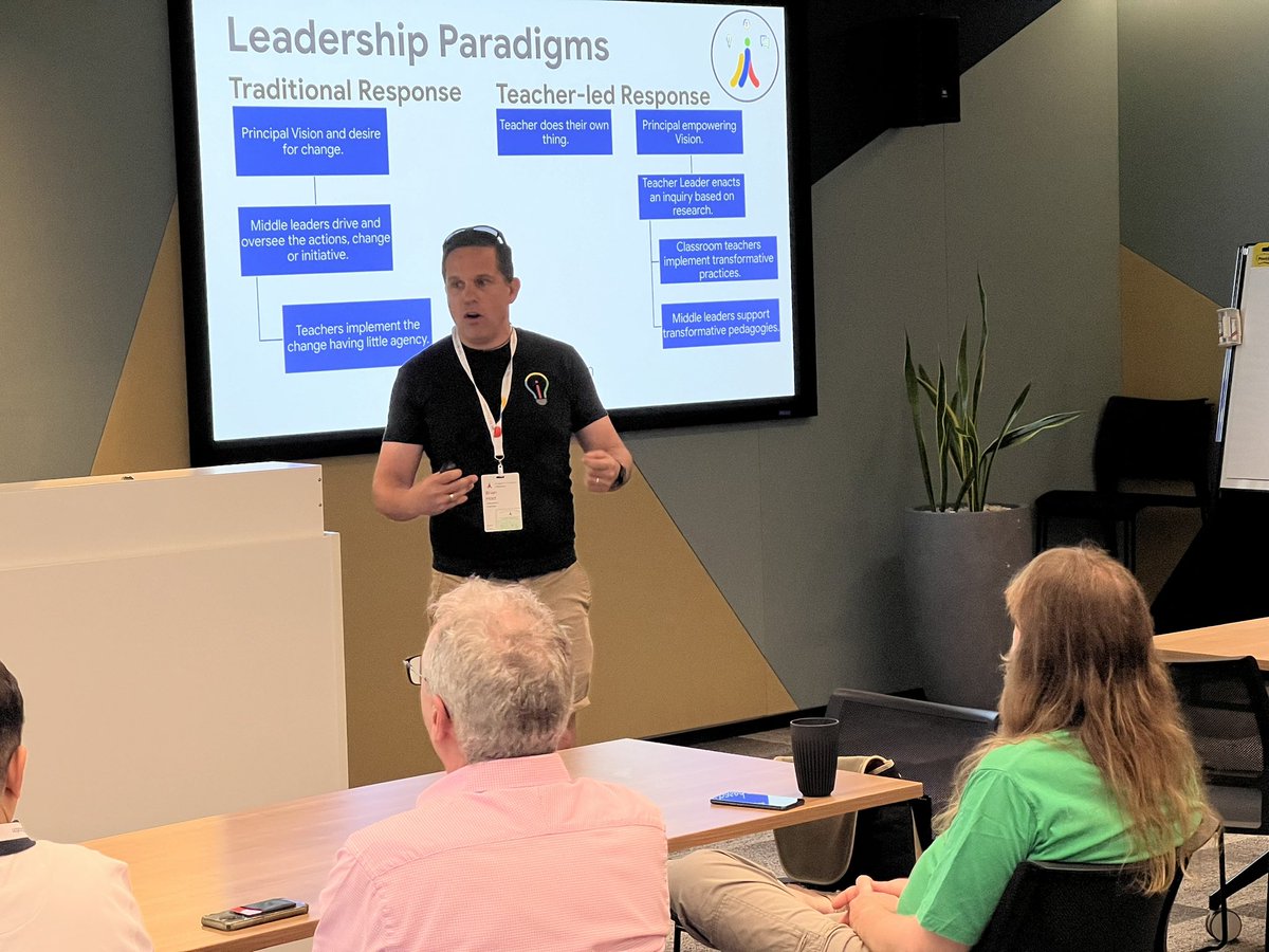 HostBrian's tweet photo. Through teacher leadership we can empower our wild cards teachers and flip our loose cannons! This leads to amplified collective capacity. A great methodology to measure it's success can be drawn through spirals of inquiry. #googlechampions #googleET #googleIE #edchat https://t.co/8iiDMX1Gt8