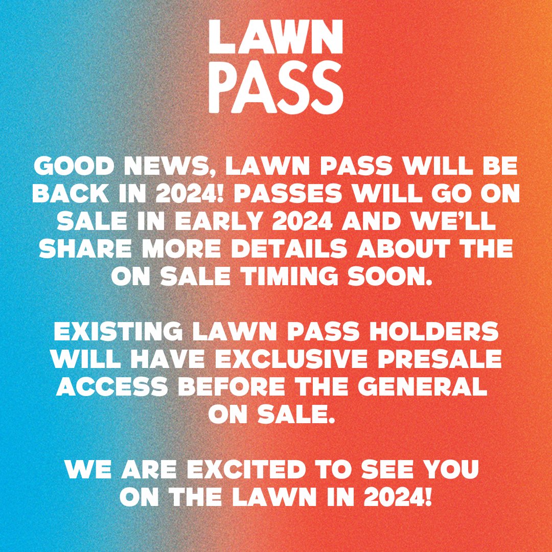 vabeachamp's tweet photo. ⭐️ An update on our 2024 Lawn Pass #LawnPass ⭐️ https://t.co/8Dn6Cd0b4v