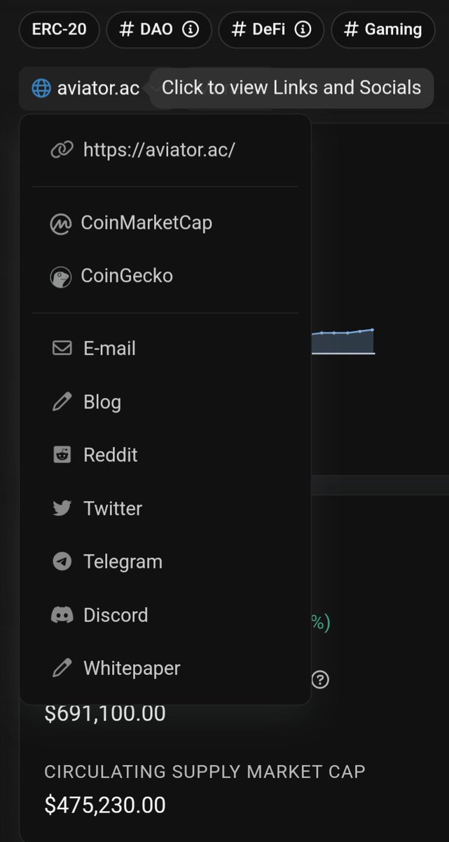 aviator_ac's tweet image. Our project Whitepaper is now published directly on @CoinMarketCap, @coingecko, and @etherscan for your convenience. Happy sharing! $AVI