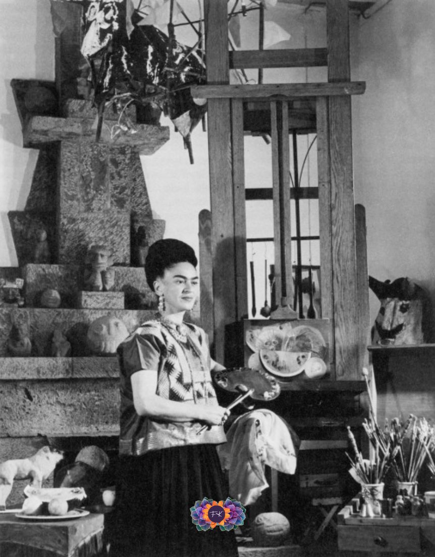 “Pintarte quisiera, pero no hay colores, por haberlos tantos, en mi confusión, la forma concreta de mi gran amor. [sic]” #DiarioDeFrida #FridaKahlo (Archivo Isolda P. Kahlo, México)