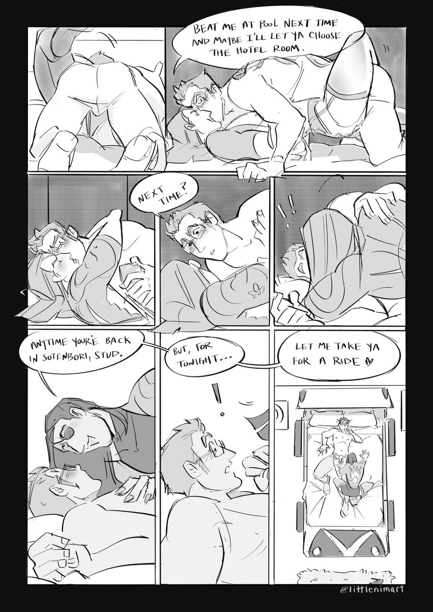 i present: the 3 page comic I drew last February for Receive You's NSFW sub-zine!  

 Y0-era Kazumaji (more accurately Kiryu/Goromi) silliness where real estate agent Kiryu and everyone's favorite cabaret manager-slash-hostess end up at a love hotel on an after-hours date ;^]