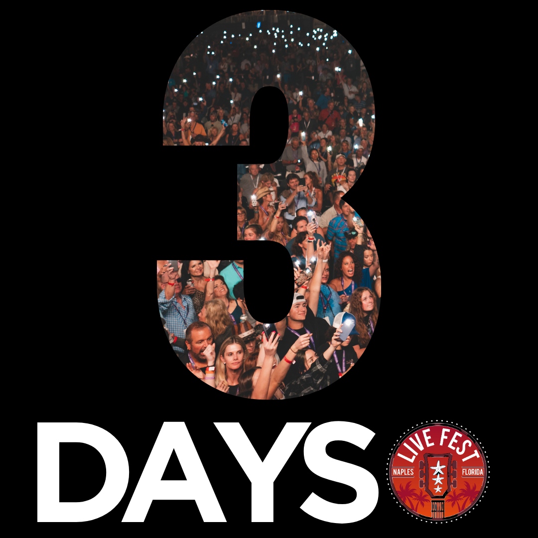 Just 3 more days until we rock out with @Dierksbently <a href="/littlebigtown/">Little Big Town</a> and @azginblossoms! 💥 #livefest2023