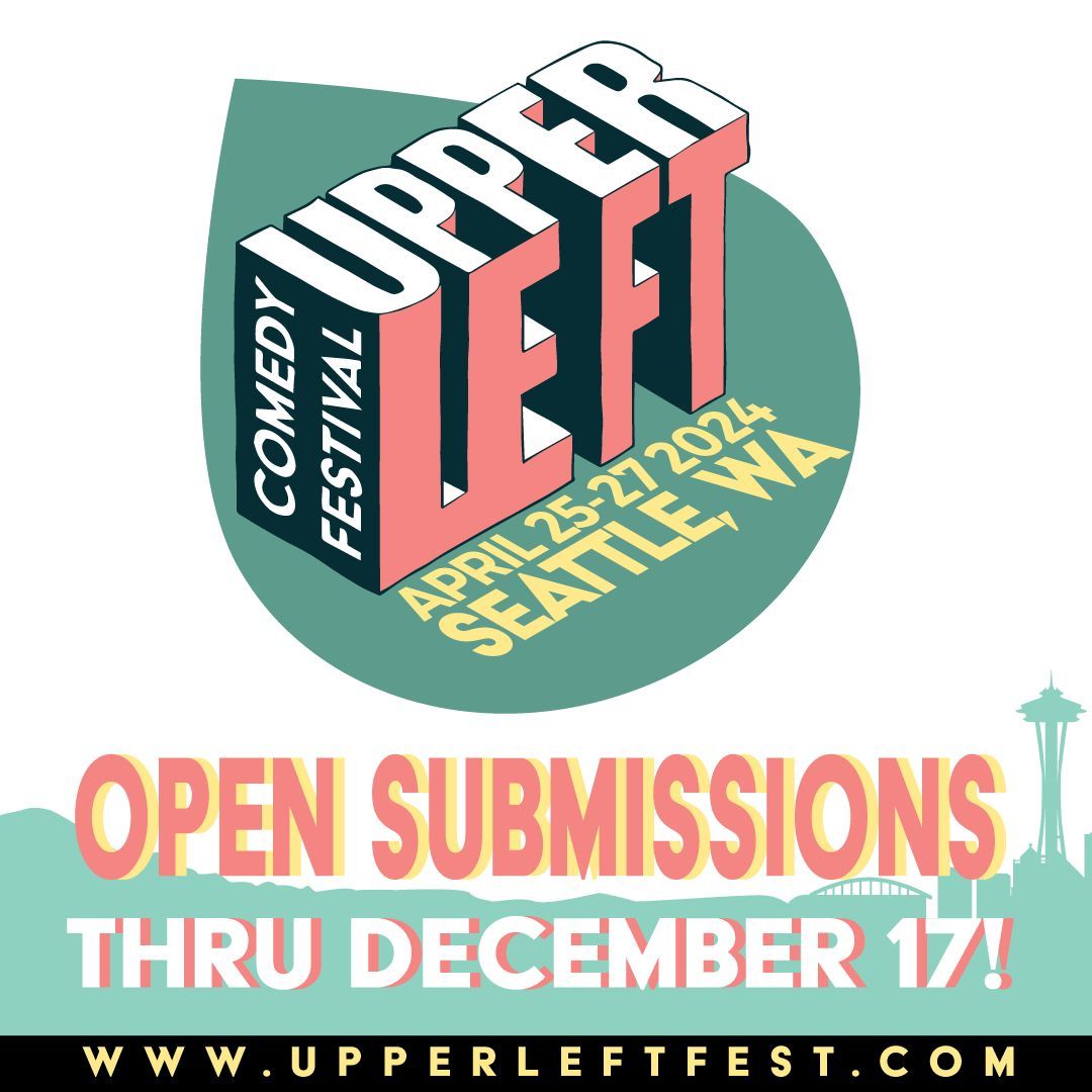 Attention comics! Upper Left Fest's submission deadline for 2024 is now 12/17/23.Videos will be viewed and judged by January 15th. We’ll be paying all our accepted performers  $25 per set. More details can be found on the FAQ on our Submissions page. buff.ly/46U7OsM.