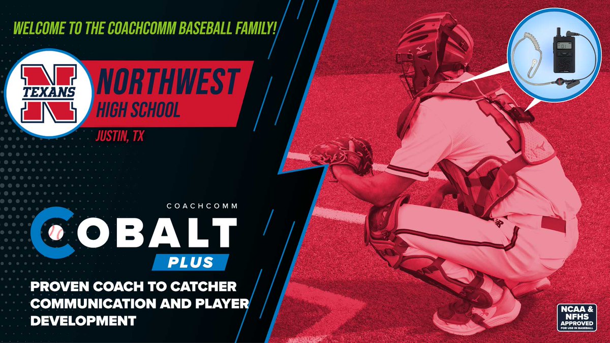 Welcome to our #CoachtoCatcher family <a href="/Txnbaseball/">Northwest Baseball</a>!

We're glad to have you with us! #GoTexans

<a href="/NHSTexans/">Northwest High School</a> <a href="/THSBCA/">THSBCA</a> <a href="/CoachCommSouth/">Chase Fickessen</a> #NextLevelBaseball #CobaltPLUS