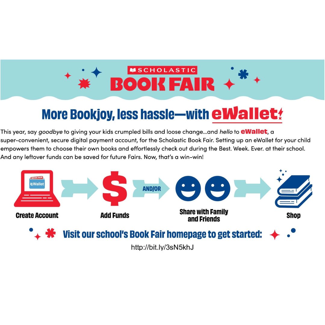 pcps_va's tweet image. Bookworms 📚 rejoice! Cool Spring Elementary is having a Book Fair. Set up eWallet 💲 today for your student and make cashless shopping a breeze! #BookFair  #CoolSpring #eWallet