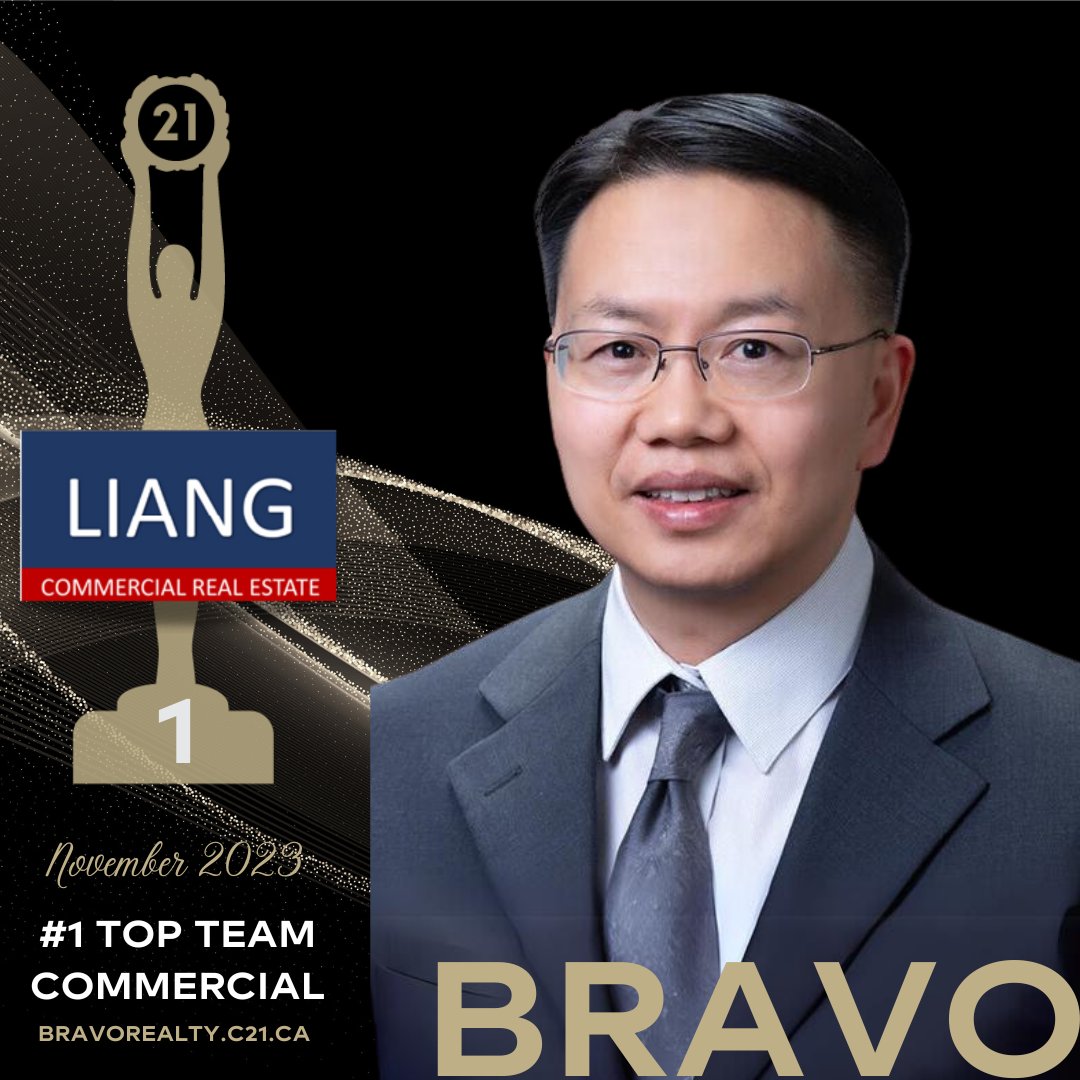 🌟 Century 21 Bravo Realty congratulates our Top Team Commercial for November 2023!

🏆 1. Liang Commercial Real Estate

👏 #Bravo, Team! Way to glow!

#C21bravorealty #TopProducers #TopTeams #CalgaryRealEstate #commercialrealestate