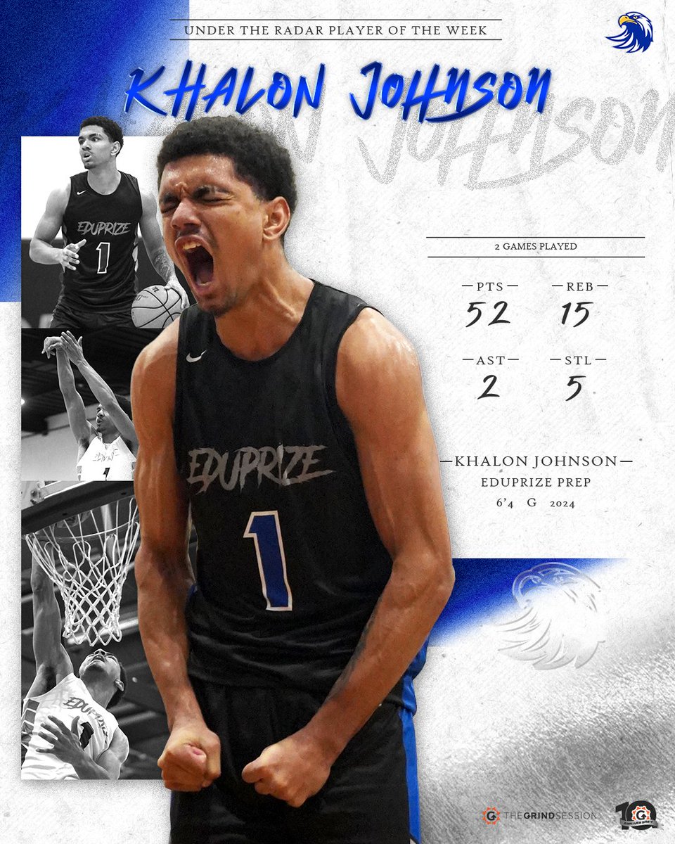 Under the Radar Player of the Week: Week 5 
Khalon Johnson - Eduprize Prep (AZ)