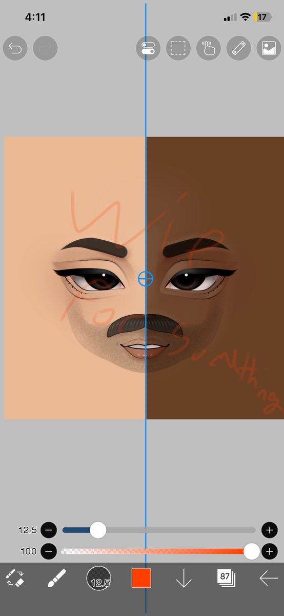 Wip for a project

Might start trying out more masculine facial hairs

Maybe feminine ones too (already tried that once. It flopped)