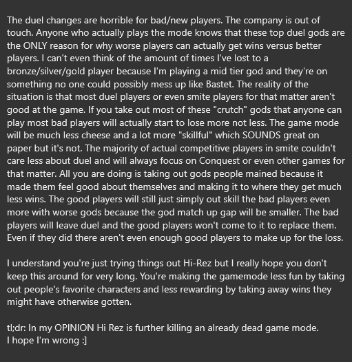 Infamous_Jes's tweet photo. My OPINIONS on the new duel changes. https://t.co/BOqntYltoa