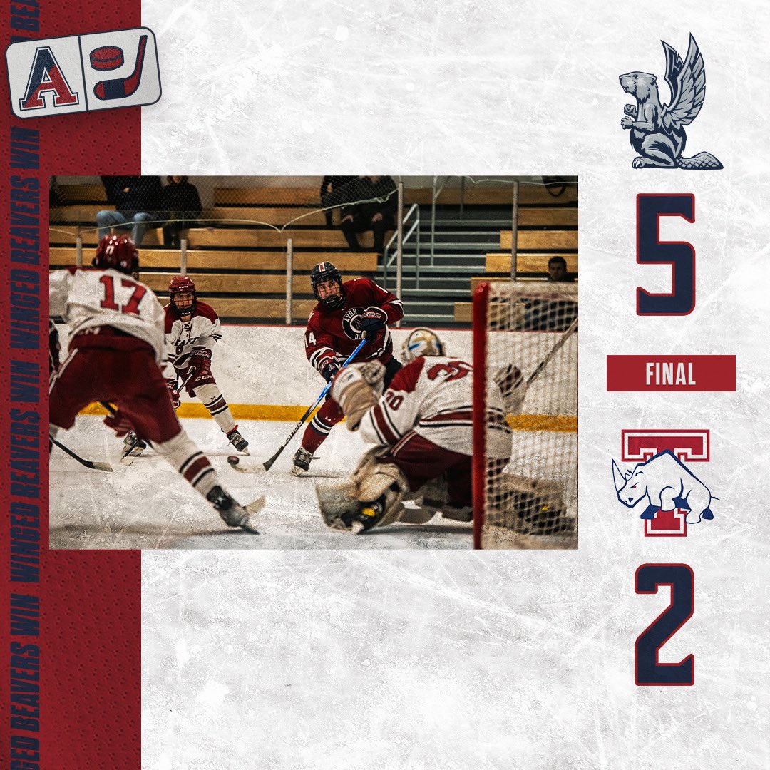 AOF_Hockey's tweet photo. Final from the JTG! #WINgedBeavers https://t.co/6h3F75hPhC