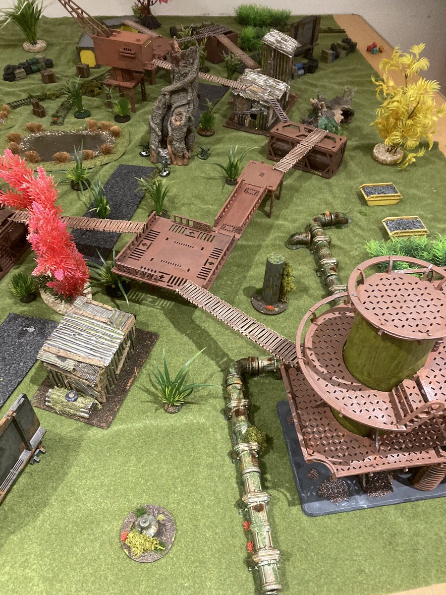 RedDwarf6's tweet photo. My first game of Drowned Earth yesterday, lovely table from the guy running it and great fun to play. https://t.co/X9vk7gEIp3