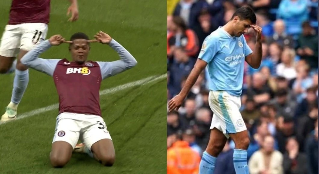 MrYashSharma's tweet photo. Manchester City looses 1 - 0 to Aston Villa, after Leon Baileys goal. This win takes Aston Villa ahead of City in the table, City slip to 4 and Villa takes their place at 3. #ManCity #AVLvsMCI https://t.co/ic5lHsKGx3