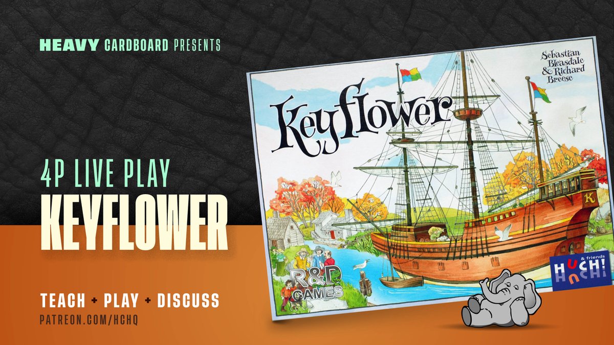 1900 EST tonight, we're busting out what many believe is the best of #RIchardBreese games, #Keyflower! Come hang out and enjoy your time with us...or just heckle. That's cool too.😂 youtube.com/watch?v=74ak9U… or Twitch.tv/heavycardboard See y'all in 2 hours!