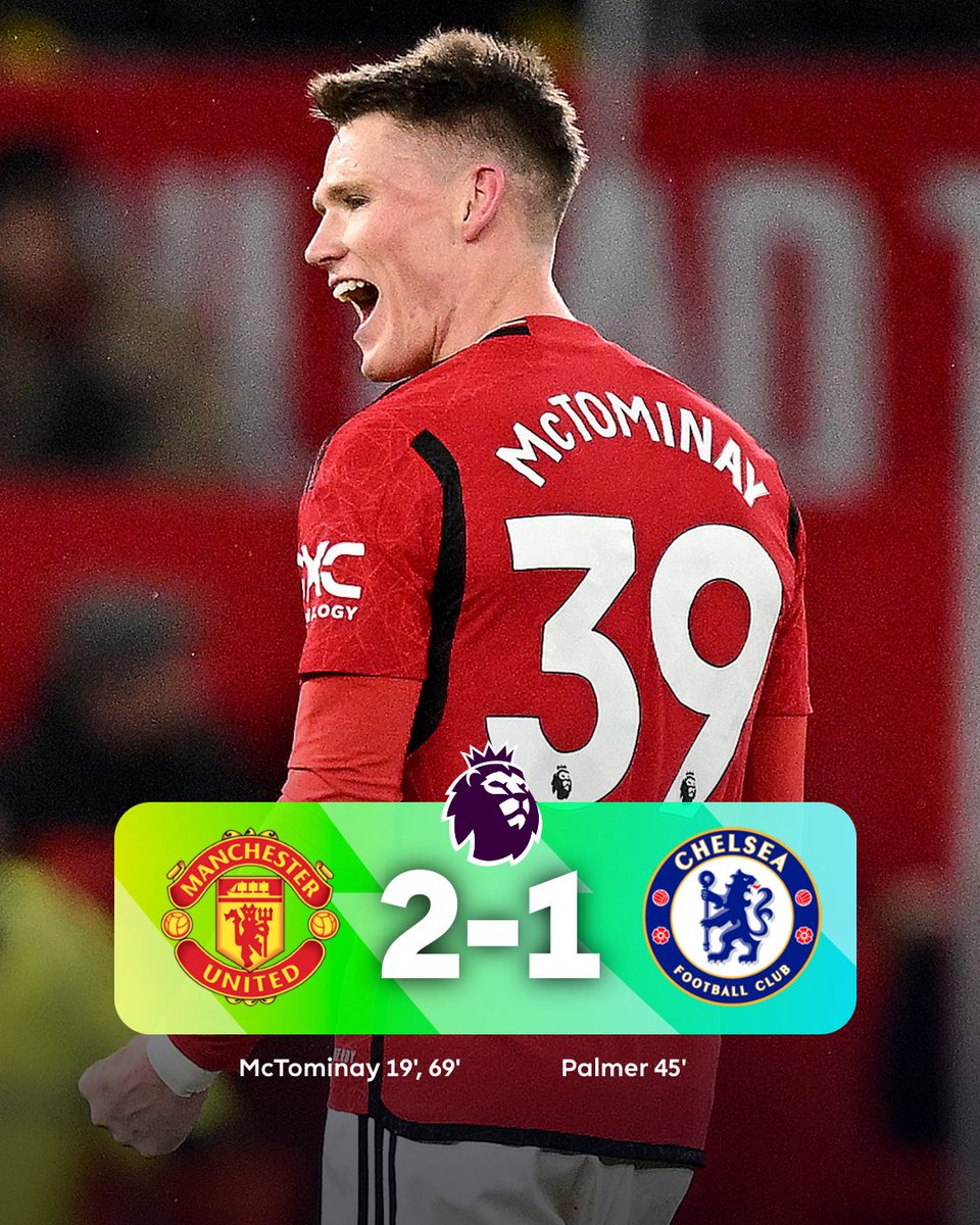 The points stay at Old Trafford, with Scott McTominay stepping up and scoring a valuable brace 🔴

#MUNCHE