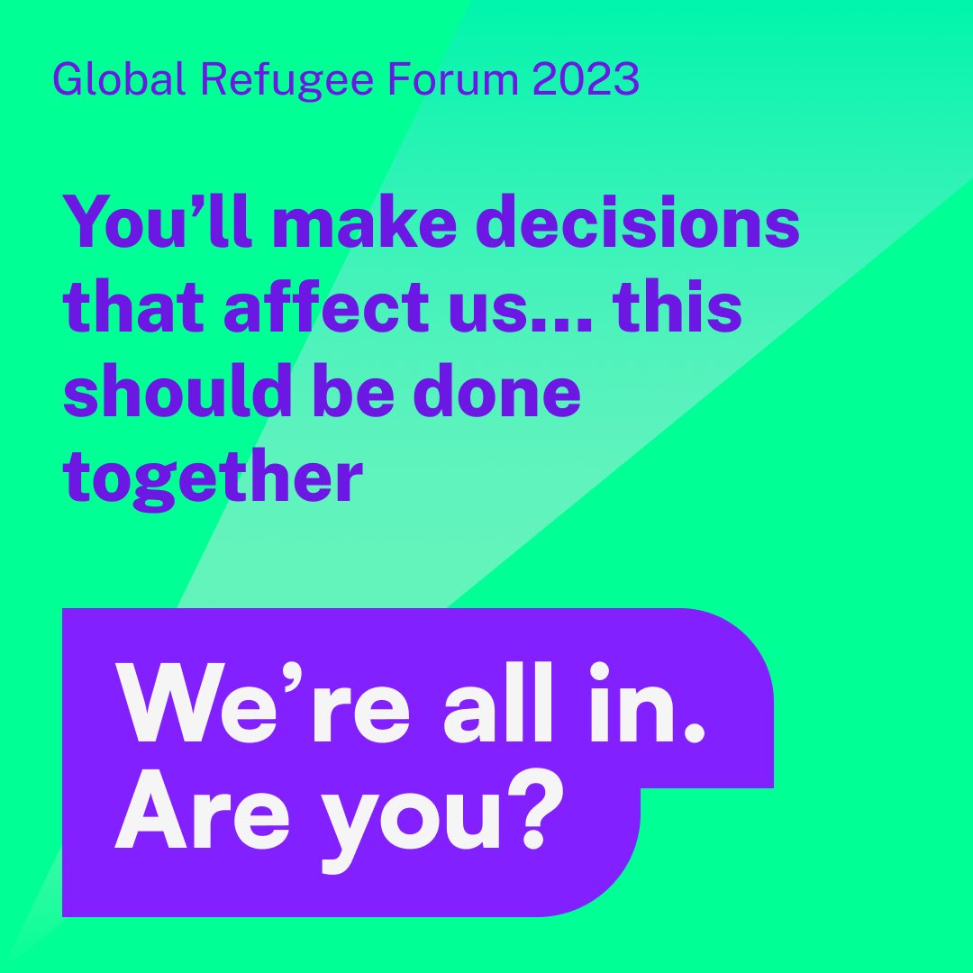 🌐 The #GlobalRefugeeForum is next week! It's a pivotal moment for decision-makers and refugees to unite and shape solutions that truly address the needs of refugees. 
 
🗣️ 11 refugee-led organizations share their recommendations on health, education, employment, resettlement,