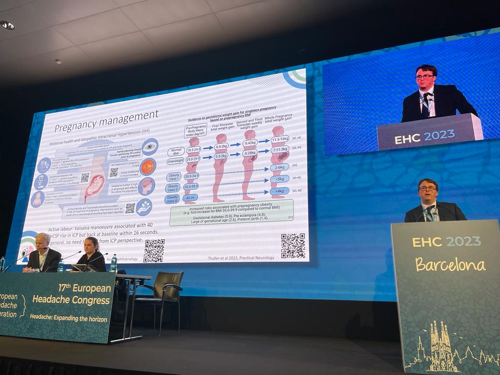 #EHC2023 Thank you for opportunity to present on #IIH and chair session. Great to see such engagement with #CSF disorders.