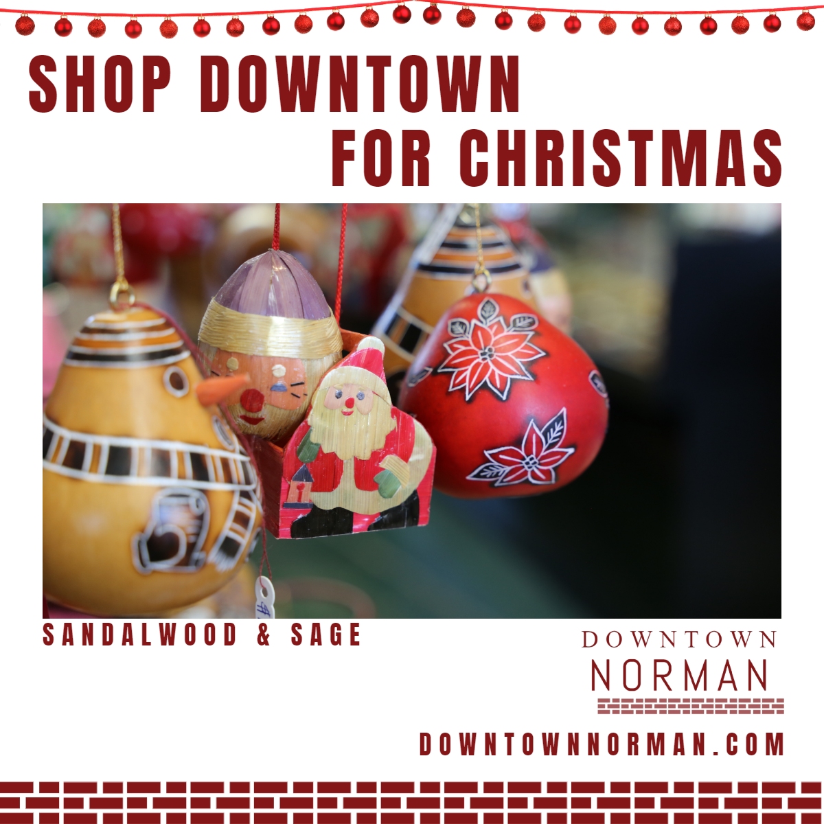 DowntownNorman's tweet image. Downtown 🎄 #GiftGuide 🎁 A gift for your holistic friends! Sandalwood &amp;amp; Sage is an enchanting little store and a true haven for all things spiritual, from aromatic incense and soothing sage to crystal companions that radiate positive energy. 

#shoplocal #ShopNorman #NormanOK