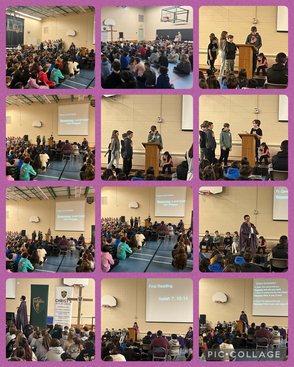 HolyCrossHCDSB's tweet photo. Thank you Fr. Carlos and to our Gr. 6 students for leading our Advent celebration. @HCDSB @HCParish https://t.co/Zs3ZDlgSRr