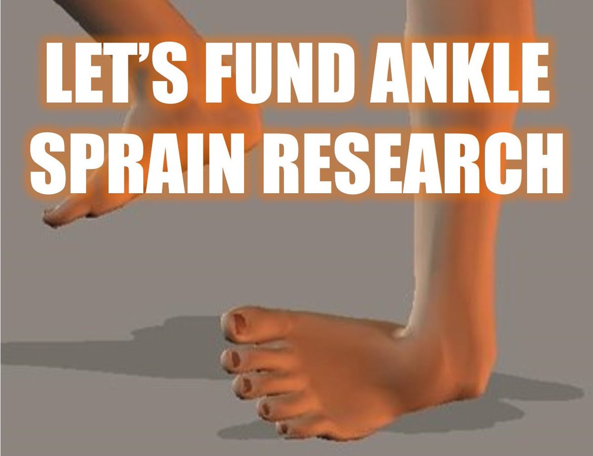 The UK have sprained their ankle. Let’s fund ankle sprain research! independent.co.uk/news/uk/politi…