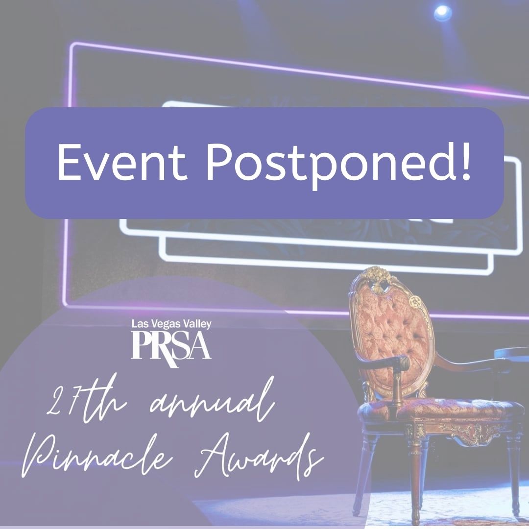 In light of today's events at UNLV, tonight's Pinnacles Awards event is being rescheduled to next month, at a date to be confirmed with The Space. We appreciate your support and understanding, as we extend our thoughts to those involved and affected.