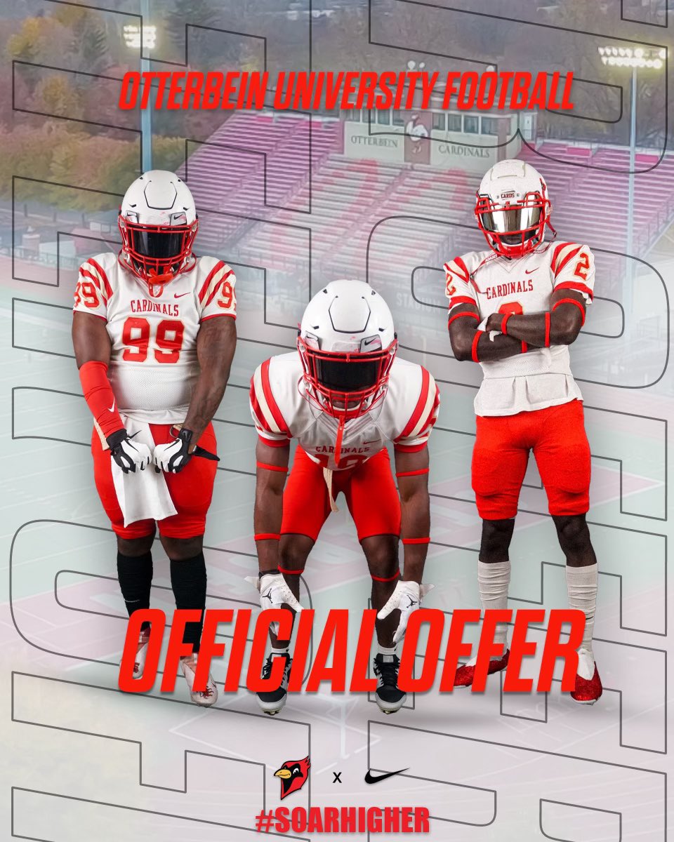 Proud to announce my official offer from Otterbein University <a href="/stowfootball/">Stow Football</a> <a href="/Ott_Football/">Otterbein University Football</a> <a href="/Coach_Cicione/">Anthony Cicione II</a> <a href="/CoachPoder/">Martin Poder</a>