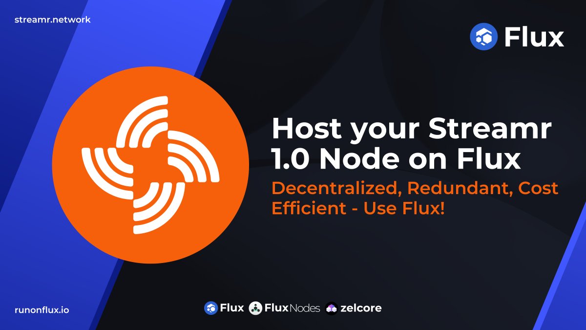 RunOnFlux's tweet image. 🚨 Great news! 

The Flux Marketplace now supports the new @streamr 1.0 Nodes during its testnet phase! We invite you to stick with us through this network migration.

Discover our live guides for deploying new Nodes or migrating existing Broker Nodes 👇 
help.runonflux.io/categories/str…