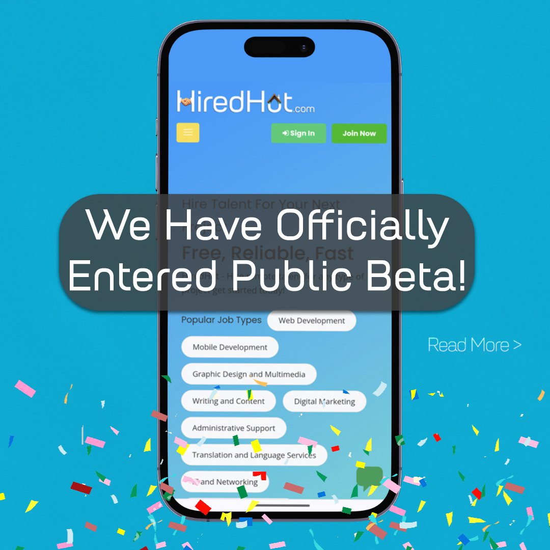 HiredHut's tweet photo. 🚀HiredHut's Official Beta Release is Here! 🌐💼

🌟 Whether you're a talented freelancer or a business seeking top-notch skills, HiredHut's global platform awaits you.

Join the Beta Release now: 
https://t.co/5DVfpuufKx

#HiredHutBeta #FreelanceRevolution #JoinToday 🚀 https://t.co/sDuwu9enlr