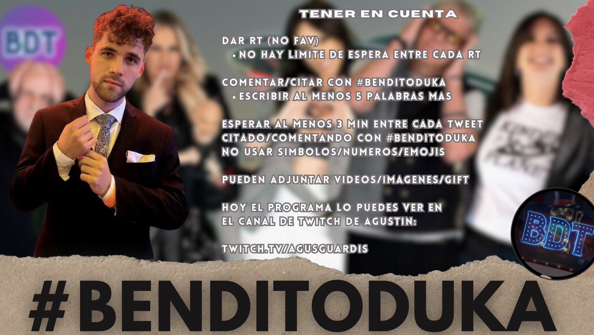 frodoneta97's tweet photo. Hoy Frodo vuelve como panelista en @BenditaOk desde las 20:30 hrs 🥳

No se olviden que pueden ver el backstage del programa desde su canal de Twitch

https://t.co/qUqLFsRA4m 

Y como siempre empezamos la tendencia desde las 19:30 hrs

#BENDITODUKA 

¡Los esperamos! ❤️‍🩹 https://t.co/47vxgZOkJC