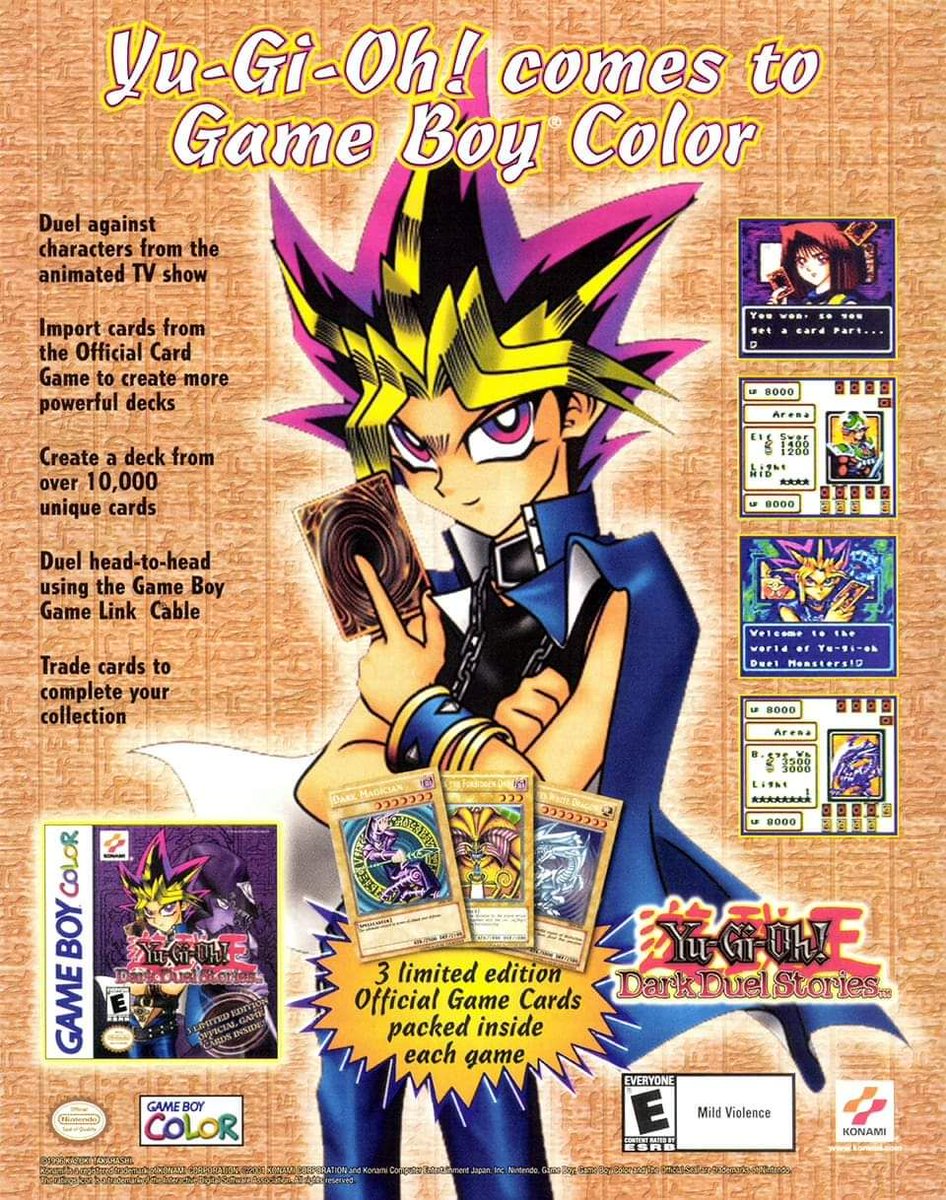 ゲームボーイカラー2002 遊戯王ダークストーリーズ 英語版