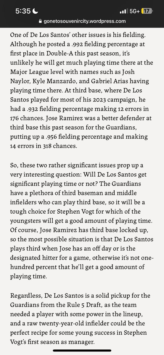 Meet your newest Cleveland Guardian: Deyvison De Los Santos. #Guardians #Cleveland #MLB #Baseball #Rule5