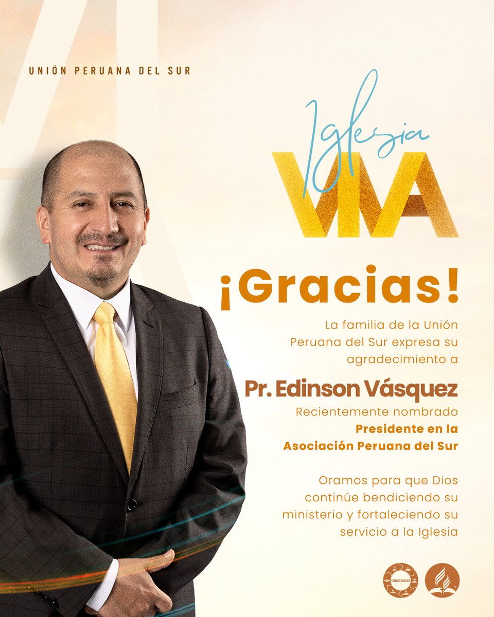 #GRATITUD al Pr. Edinson Vásquez que hasta ahora desempeñaba el cargo de Departamental de Mayordomía en la #ups
Recientemente nombrado en el XIII congreso ordinario APSur como Presidente de la flamante Asociacion Peruana del Sur.
Dios bendiga su responsabilidad #adventistasUPS