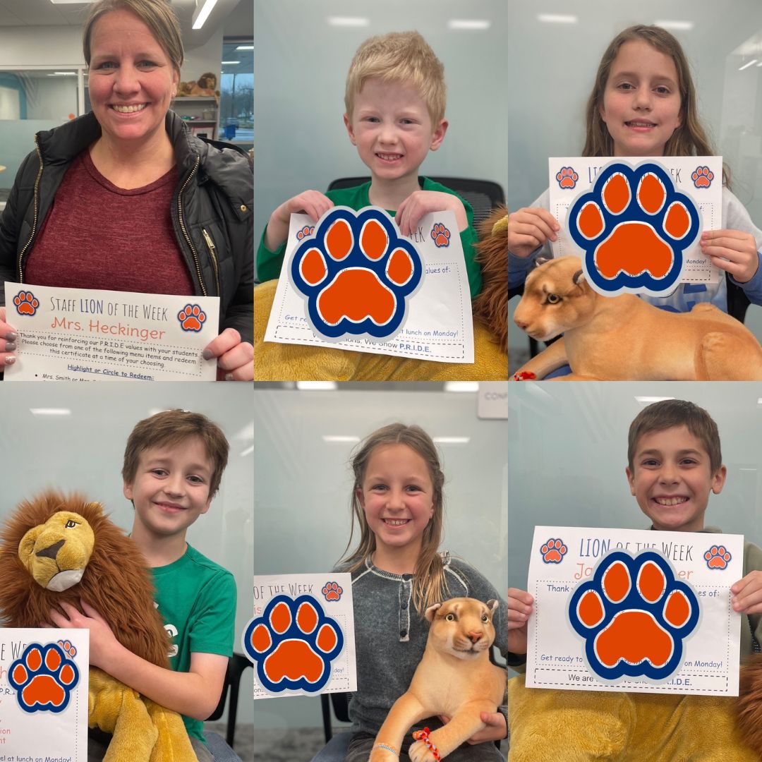 Lions of the Week - Nov. 27 - Dec. 1 - Way to show your P.R.I.D.E.!  💙🦁🧡 #WeAreLincolnD205
#weared205